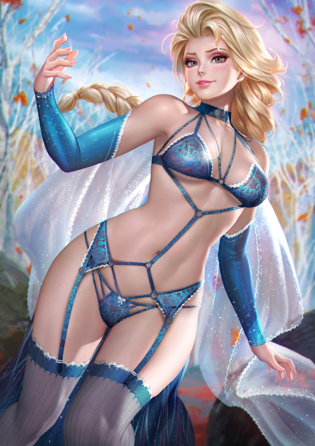 Nudtawut Thongmai Frozen Elsa Frozen Bra Lingerie Pantsu